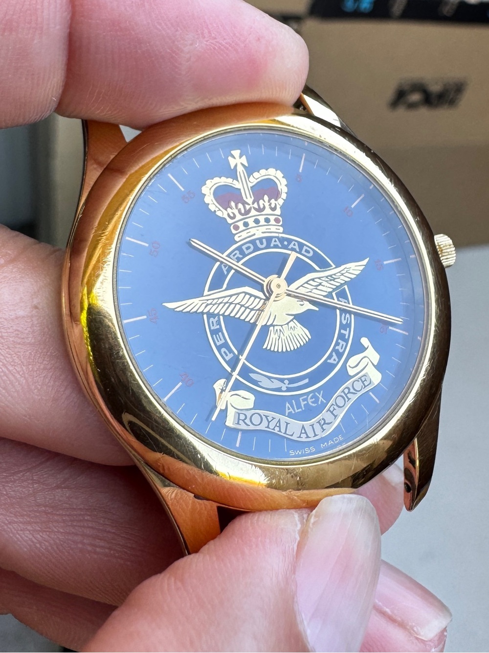 Swiss Alfex RAF Hendon quartz watch